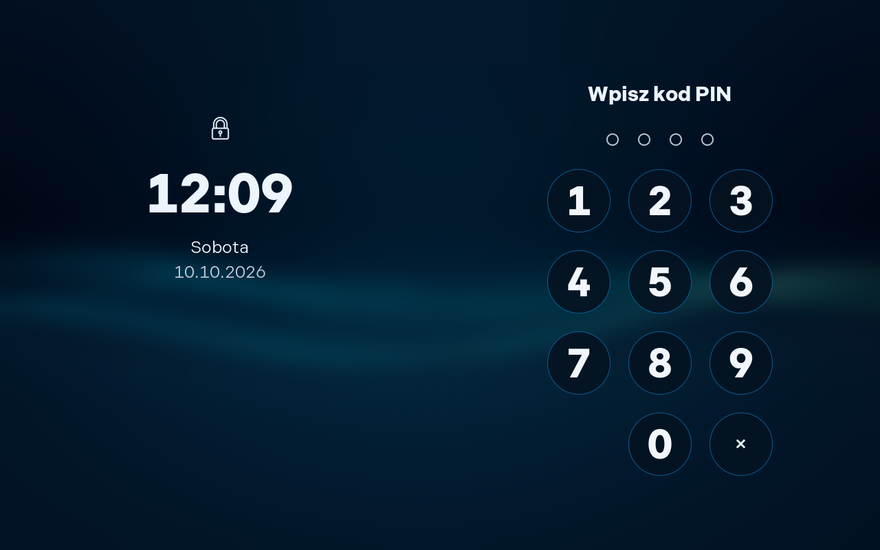 Odblokowanie kodem PIN