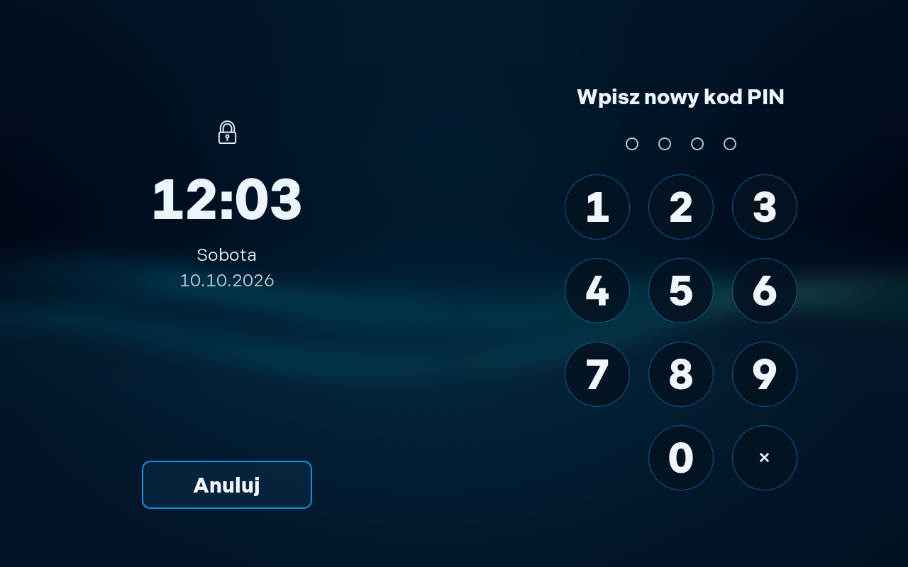 Wpisz nowy kod PIN